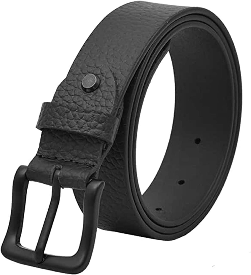 Men's Leather Belt-Buff Printed