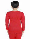 Thermals Unisex Sets Round Neck Full Sleeves Solid Red