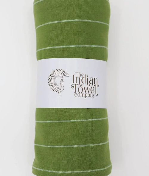 The Indian Towel Company Kids Blanket 100% Cotton - Sage Green