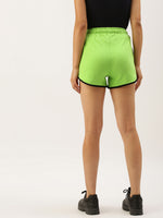 Women Lush Green Active Essential Shorts
