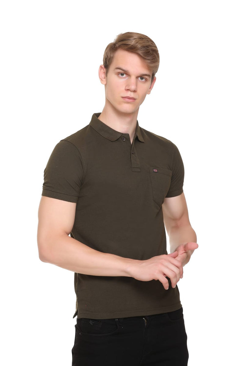 Polo Neck Basic T-Shirt Wave Planet Pack Of - 3
