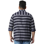 Instafab Inkman Plus Men Striped Stylish Full Sleeve Casual Shirts
