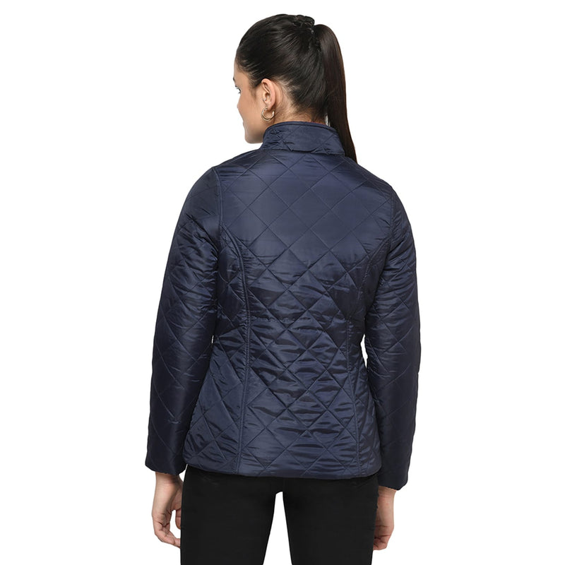 Trufit Blue & Plum Women's Full Sleeve Jacket
