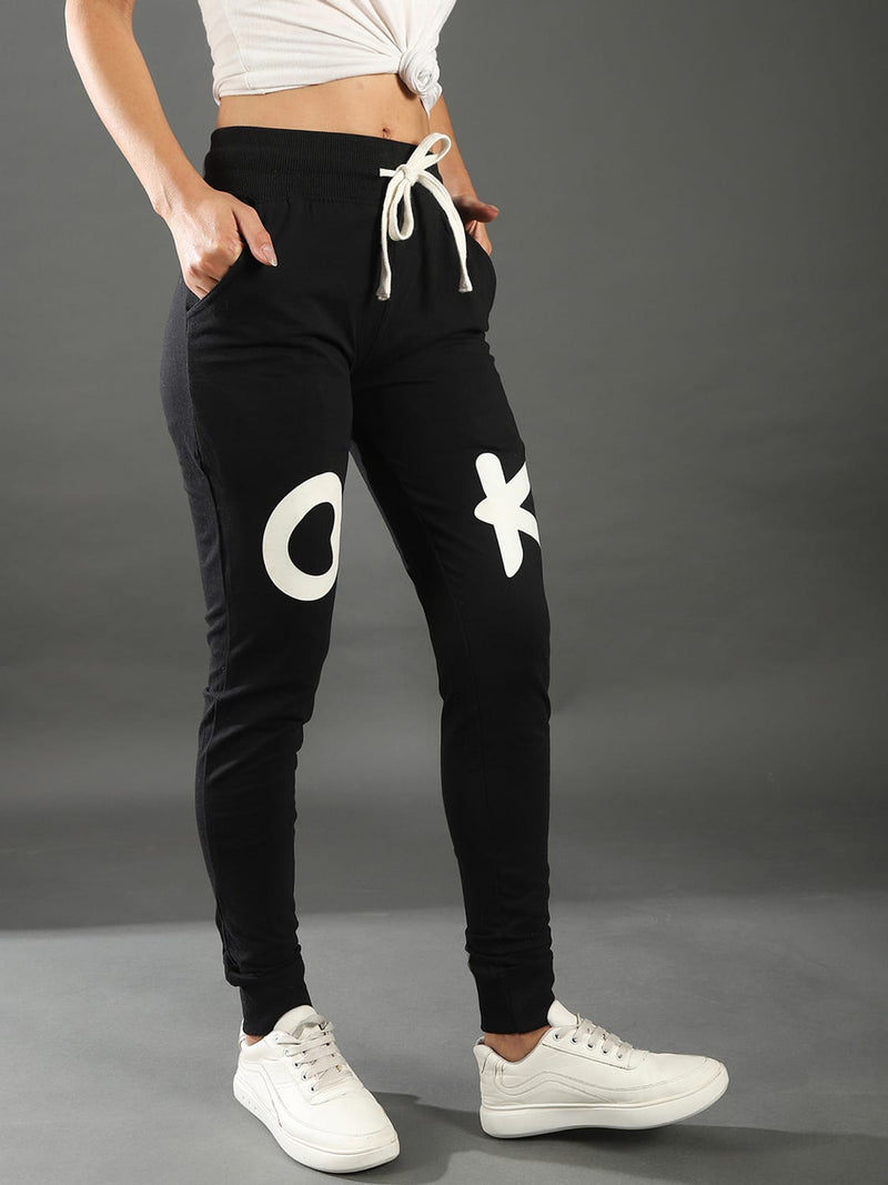 Wholesale Campus Sutra Printed Women White, Black Track Pants – Tradyl