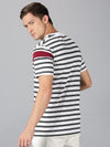 Men T-Shirt Stripes Cotton T-Shirt Planet