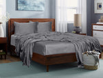 Organic Bamboo Flat Bedsheet - Light Grey - Twin Xl