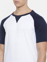 White Assorted Round Neck Cotton T-Shirt Regular Fit