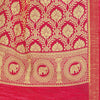 Pink & Black Printed Art Silk Saree