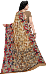 Multicolor Printed Georgette Saree