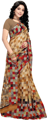 Multicolor Printed Georgette Saree