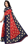 Red Printed Georgette Saree