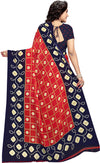 Red Printed Georgette Saree