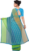 Blue Embellished Georgette Saree