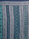 Blue Printed Art Silk Saree