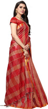 Maroon Woven Silk Blend Saree