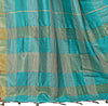 Light Blue Woven Silk Blend Saree