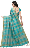 Light Blue Woven Silk Blend Saree