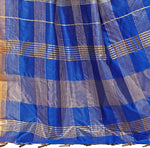 Blue Woven Silk Blend Saree