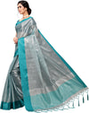 Blue Self Design Art Silk Saree