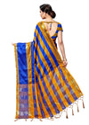 Blue Self Design Art Silk Saree