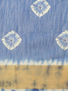 Blue Printed Cotton Blend Saree