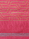 Pink Printed Art Silk Saree