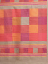 Multicolor Checkered Art Silk Saree