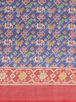 Multicolor Printed Cotton Blend Saree