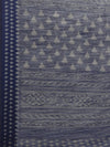 Grey Printed Cotton Silk Saree