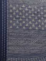 Grey Printed Cotton Silk Saree