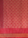 Pink Printed Art Silk Saree