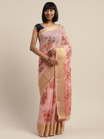 Multicolor Printed Art Silk Saree