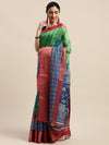 Multicolor Printed Art Silk Saree