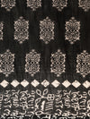 Black Printed Art Silk Saree