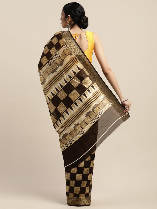 Multicolor Printed Art Silk Saree