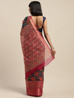 Multicolor Printed Art Silk Saree