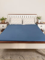 Royal Blue Cotton Bed Sheet