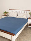 Royal Blue Cotton Fitted Sheet