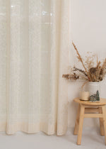 Trailing Berries Printed Cotton Sheer Curtain (Single Piece) - Door