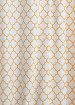 Trellis Mustard Cotton Curtain (Single Piece) - Window